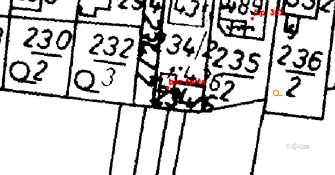 Bernartice 39946835 na parcele st. 436 v KÚ Bernartice u Milevska, Katastrální mapa