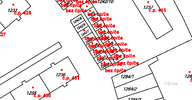 Vrbno pod Pradědem 40182835 na parcele st. 1242/4 v KÚ Vrbno pod Pradědem, Katastrální mapa