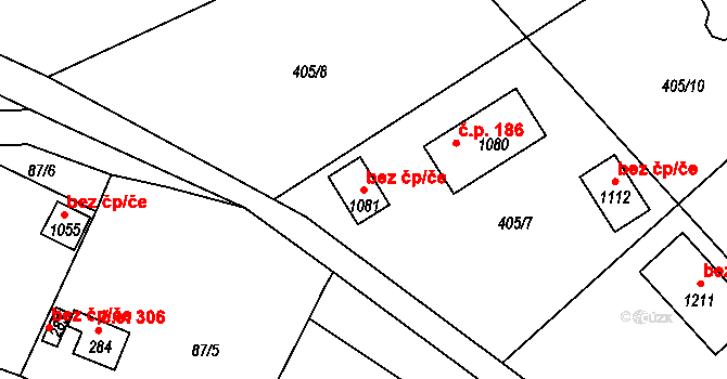 Štěchovice 41727835 na parcele st. 1081 v KÚ Masečín, Katastrální mapa