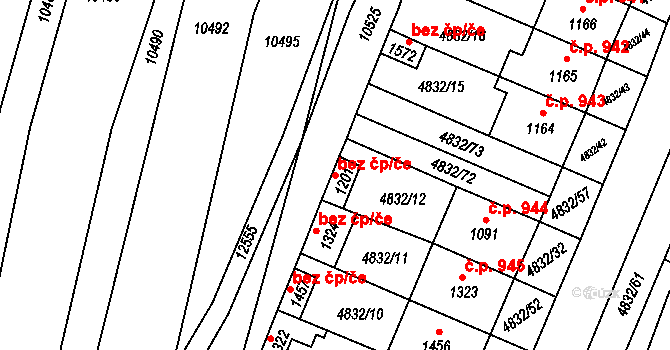 Hrušovany nad Jevišovkou 47473835 na parcele st. 1201 v KÚ Hrušovany nad Jevišovkou, Katastrální mapa