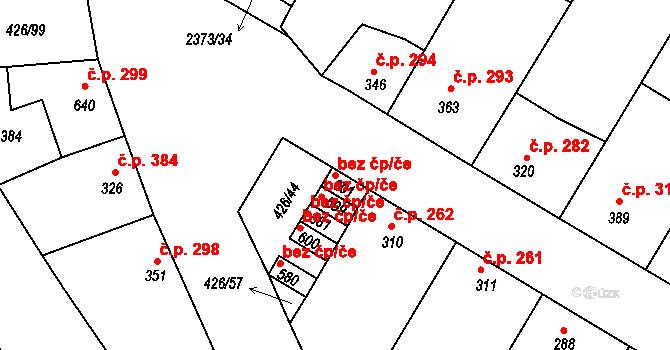 Křepice 48804835 na parcele st. 601 v KÚ Křepice u Hustopečí, Katastrální mapa