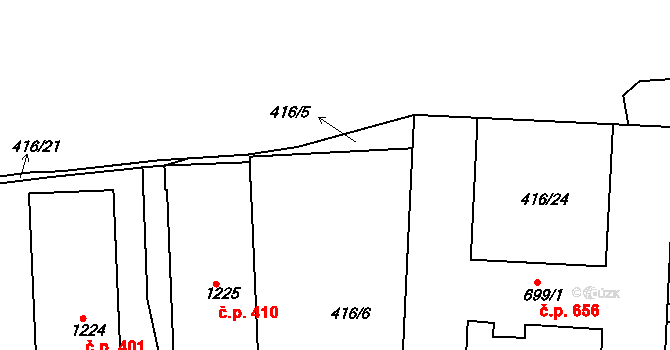 Neratovice 1359 na parcele st. 2386 v KÚ Neratovice, Katastrální mapa