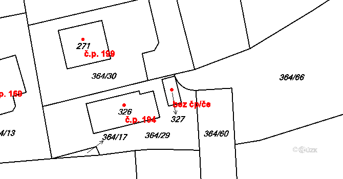 Obořiště 95113835 na parcele st. 327 v KÚ Obořiště, Katastrální mapa