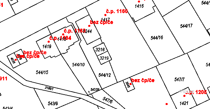 Šumperk 48523836 na parcele st. 3219 v KÚ Šumperk, Katastrální mapa