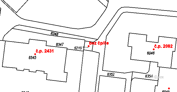 Brno 45592837 na parcele st. 6210 v KÚ Líšeň, Katastrální mapa