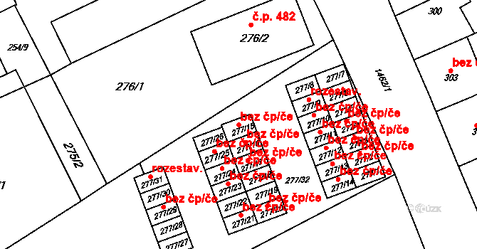 Otnice 47820837 na parcele st. 277/15 v KÚ Otnice, Katastrální mapa