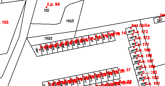 Loučná 10, Lom na parcele st. 150/10 v KÚ Loučná u Lomu, Katastrální mapa