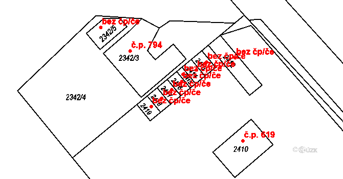 Libušín 41897838 na parcele st. 2417 v KÚ Libušín, Katastrální mapa