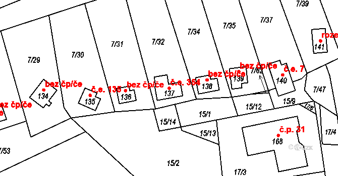 Stéblová 137, Katastrální mapa