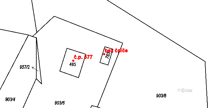 Janov nad Nisou 38122839 na parcele st. 783 v KÚ Janov nad Nisou, Katastrální mapa