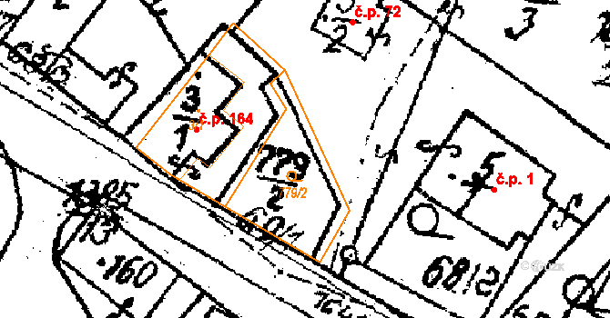 Krucemburk 49972839 na parcele st. 3/2 v KÚ Krucemburk, Katastrální mapa