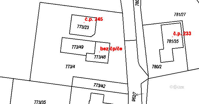 Blížejov 103971840 na parcele st. 773/48 v KÚ Blížejov, Katastrální mapa