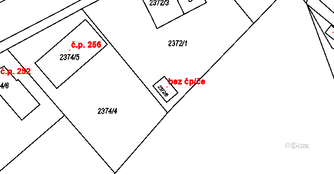 Černovice 121096840 na parcele st. 2372/6 v KÚ Černovice u Chomutova, Katastrální mapa