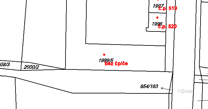 Morkovice-Slížany 45003840 na parcele st. 1999/5 v KÚ Morkovice, Katastrální mapa