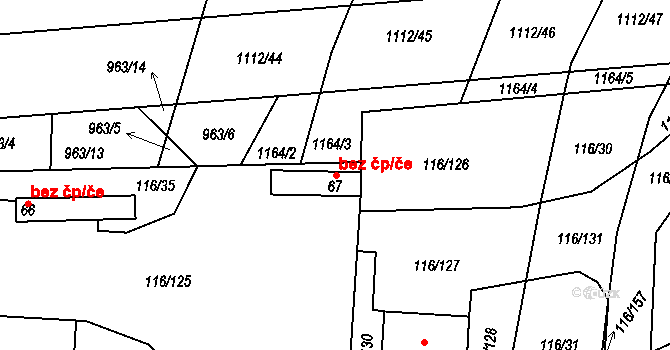 Mladá Vožice 47416840 na parcele st. 67 v KÚ Blanice u Mladé Vožice, Katastrální mapa