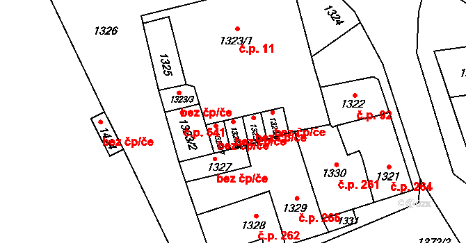 Velké Opatovice 48452840 na parcele st. 1323/6 v KÚ Velké Opatovice, Katastrální mapa