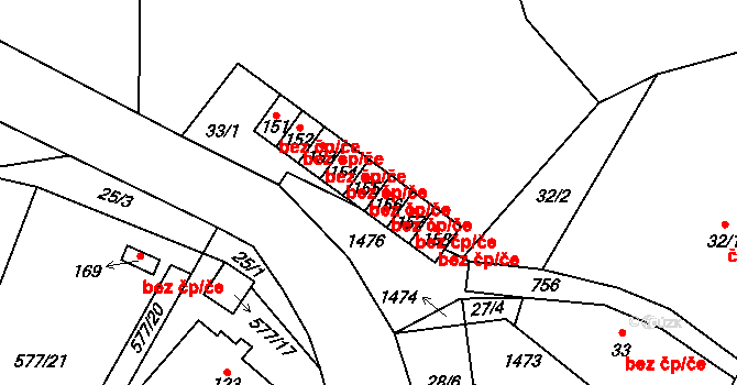 Stará Paka 41247841 na parcele st. 155 v KÚ Ústí u Staré Paky, Katastrální mapa