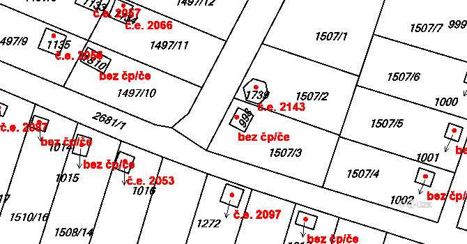 Horažďovice 44682841 na parcele st. 998 v KÚ Horažďovice, Katastrální mapa