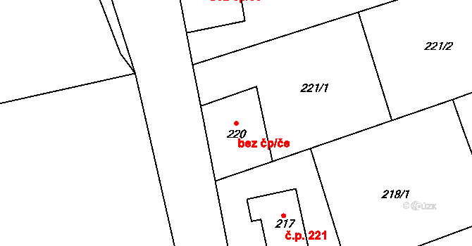 Cvrčovice 46626841 na parcele st. 220 v KÚ Cvrčovice u Pohořelic, Katastrální mapa