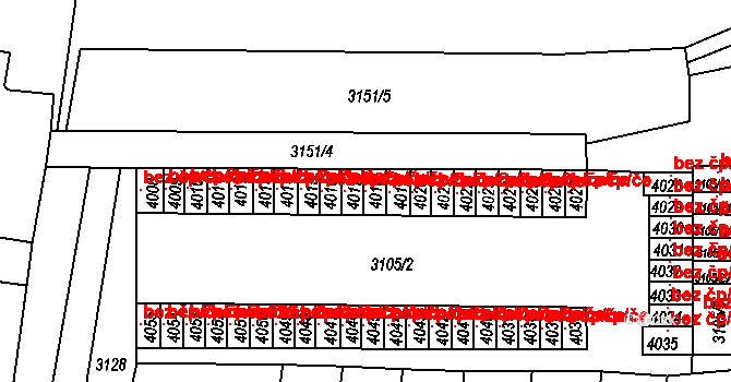 Chomutov 49554841 na parcele st. 4018 v KÚ Chomutov II, Katastrální mapa