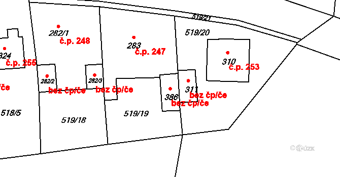 Tetín 50392841 na parcele st. 386 v KÚ Tetín u Berouna, Katastrální mapa