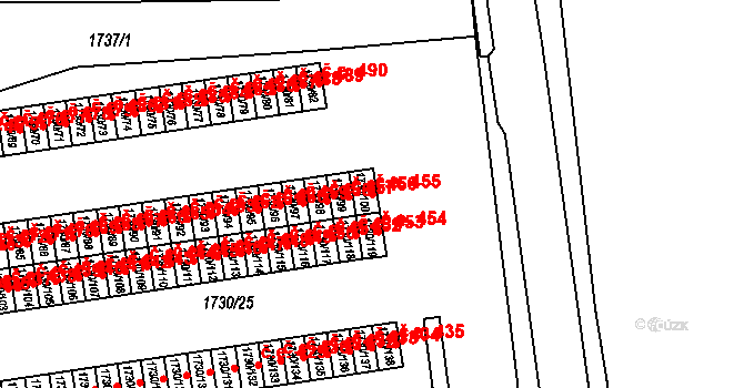 Miřetice u Klášterce nad Ohří 455, Klášterec nad Ohří na parcele st. 1730/100 v KÚ Miřetice u Klášterce nad Ohří, Katastrální mapa
