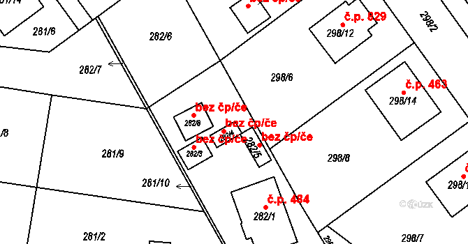 Chotěboř 44548842 na parcele st. 282/4 v KÚ Chotěboř, Katastrální mapa