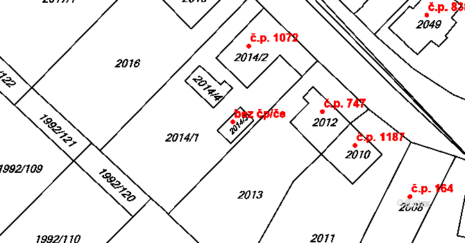 Mnichovo Hradiště 45329842 na parcele st. 2014/3 v KÚ Mnichovo Hradiště, Katastrální mapa
