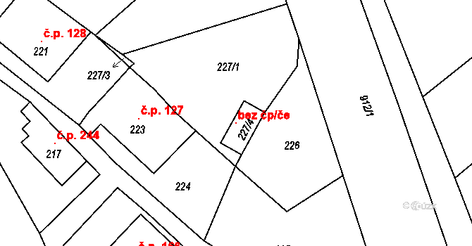 Rýmařov 107088843 na parcele st. 227/4 v KÚ Janušov, Katastrální mapa
