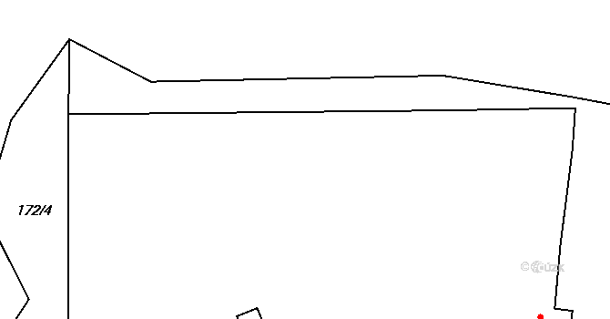 Dolní Plezom 1, Ošelín na parcele st. 1 v KÚ Dolní Plezom, Katastrální mapa