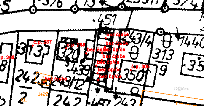 Bernartice 39946843 na parcele st. 453 v KÚ Bernartice u Milevska, Katastrální mapa
