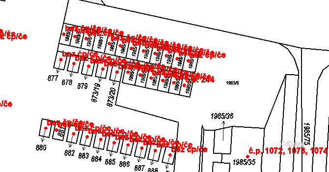 Nýřany 42734843 na parcele st. 1985/23 v KÚ Nýřany, Katastrální mapa