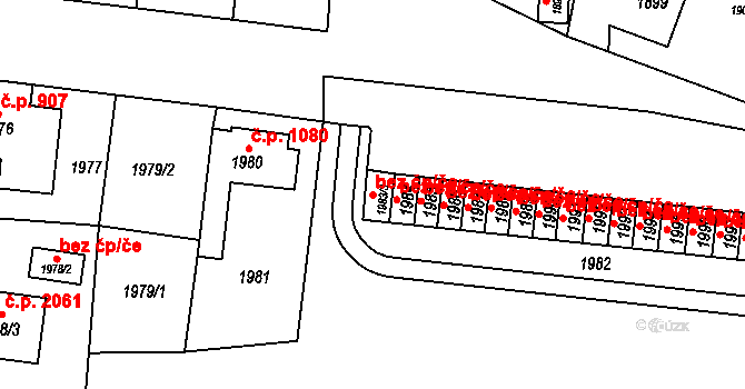Sokolov 44360843 na parcele st. 1983/3 v KÚ Sokolov, Katastrální mapa