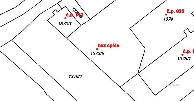 Šluknov 712 na parcele st. 1373/1 v KÚ Šluknov, Katastrální mapa