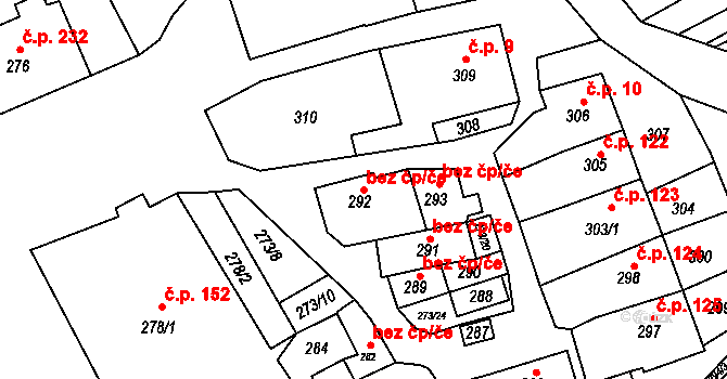 Polnička 40781844 na parcele st. 292 v KÚ Polnička, Katastrální mapa