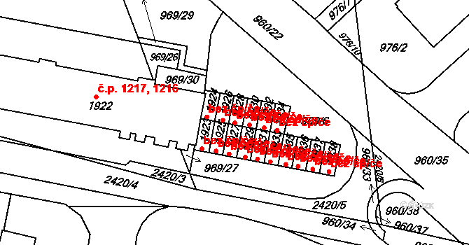 Ústí nad Orlicí 41857844 na parcele st. 1928 v KÚ Ústí nad Orlicí, Katastrální mapa