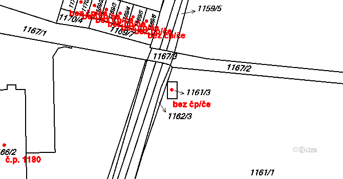 Ludgeřovice 43778844 na parcele st. 1161/3 v KÚ Ludgeřovice, Katastrální mapa