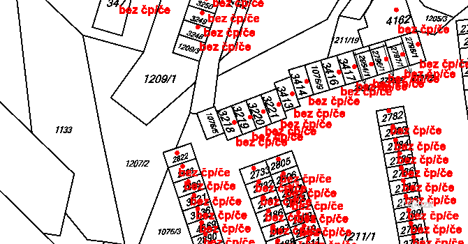 Rožnov pod Radhoštěm 45647844 na parcele st. 3218 v KÚ Rožnov pod Radhoštěm, Katastrální mapa