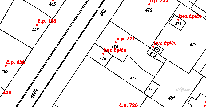 Valtice 47001844 na parcele st. 476 v KÚ Valtice, Katastrální mapa