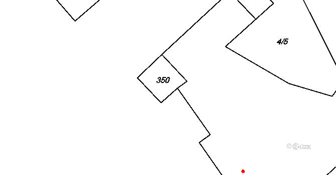 Zbraslavice 49848844 na parcele st. 350 v KÚ Rápošov, Katastrální mapa