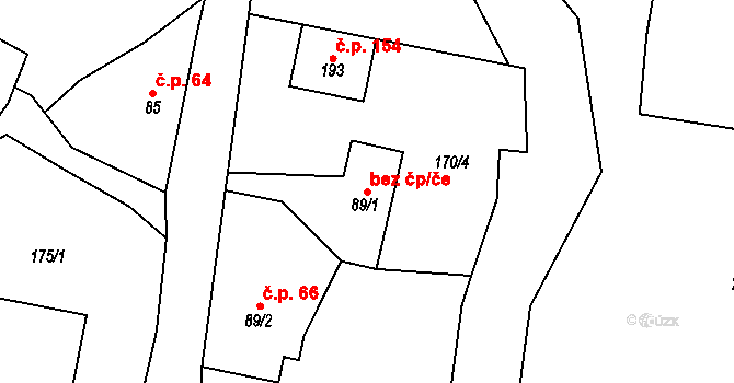 Černý Důl 39002845 na parcele st. 89/1 v KÚ Čistá v Krkonoších, Katastrální mapa