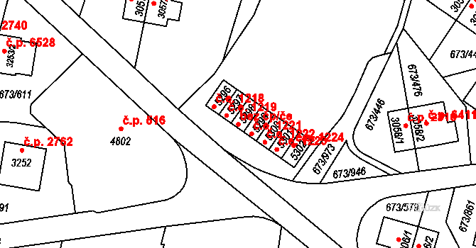 Zlín 47791845 na parcele st. 5298 v KÚ Zlín, Katastrální mapa