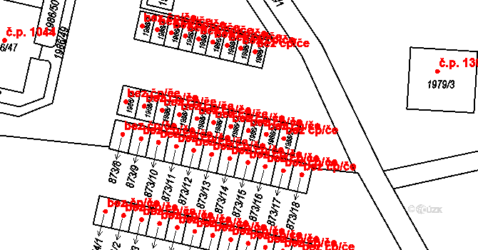 Nýřany 45745846 na parcele st. 1986/18 v KÚ Nýřany, Katastrální mapa
