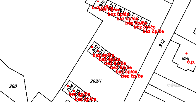 Vrbno pod Pradědem 46584846 na parcele st. 301 v KÚ Vrbno pod Pradědem, Katastrální mapa