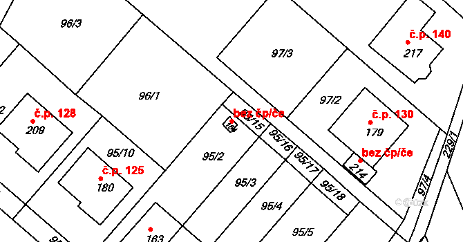 Holešov 47591846 na parcele st. 164 v KÚ Količín, Katastrální mapa