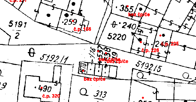 Černošín 48088846 na parcele st. 537 v KÚ Černošín, Katastrální mapa