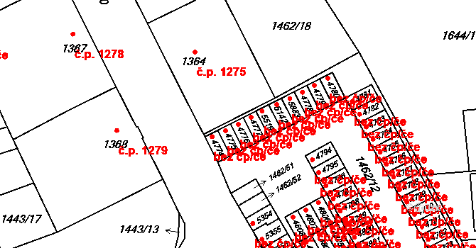 Šumperk 48499846 na parcele st. 4776 v KÚ Šumperk, Katastrální mapa