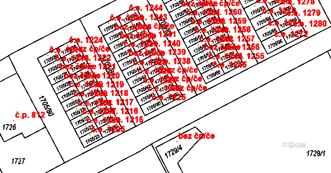Kopřivnice 49842846 na parcele st. 1705/51 v KÚ Kopřivnice, Katastrální mapa