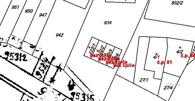 Plumlov 49923846 na parcele st. 122/2 v KÚ Soběsuky u Plumlova, Katastrální mapa