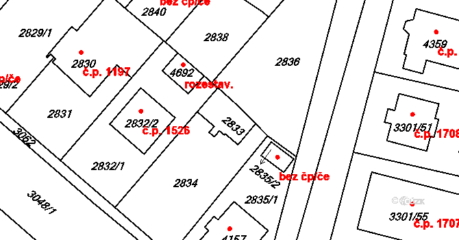 Čelákovice 1255, Katastrální mapa
